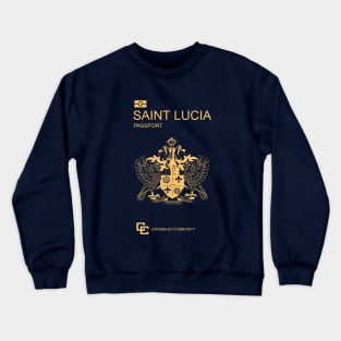 Saint Lucia passport Crewneck Sweatshirt